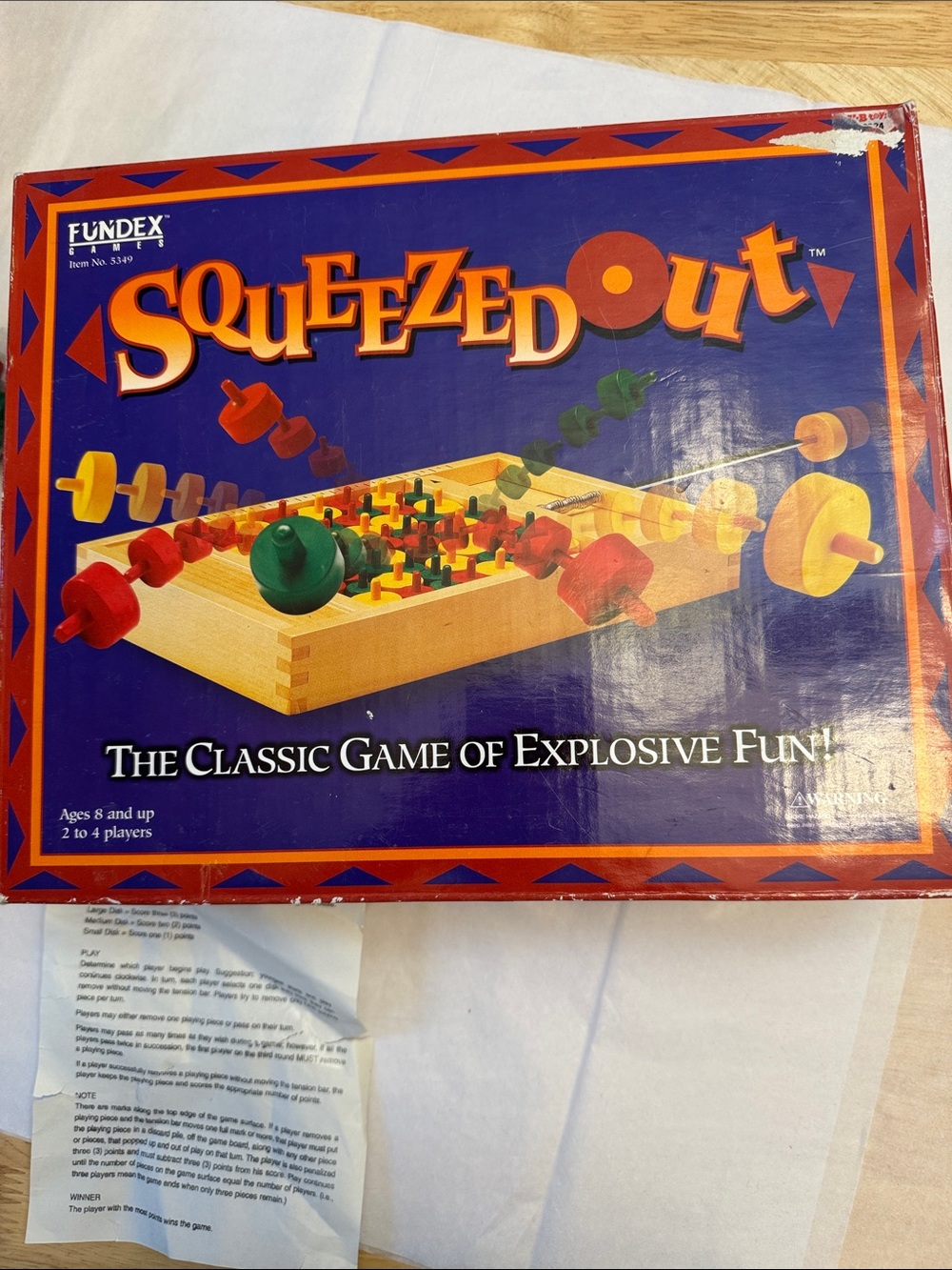 Squeezed Out Fundex Games excellent condition